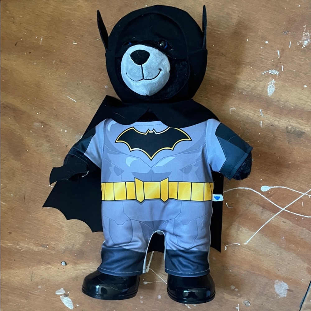Build a Bear Batman Bear in Batman Costume - Black and Yellow